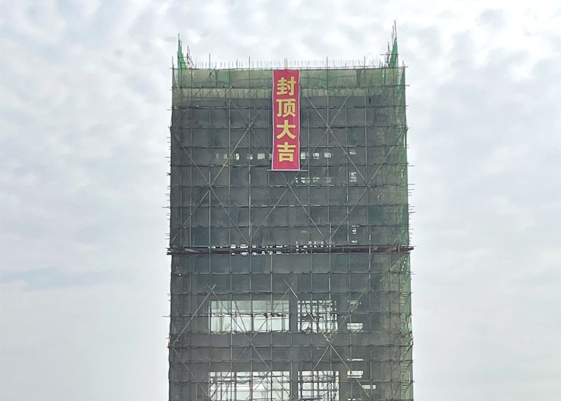 艾格多遼寧岐伯年產(chǎn)10萬(wàn)噸中草藥與有機(jī)微量元素飼料建設(shè)項(xiàng)目工程主車間封頂大吉