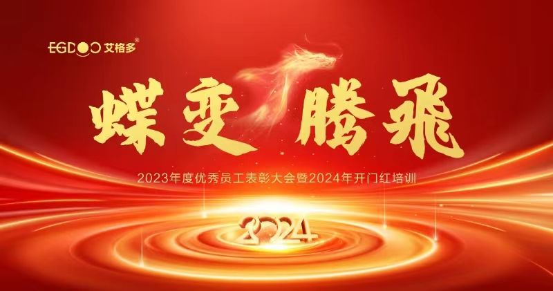 蝶變、騰飛——艾格多集團2023年度優(yōu)秀員工表彰大會暨2024年開門紅培訓(xùn)成功召開